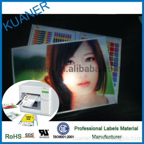 Matte silver inkjet PET Labels material for Inkjet memjet printer